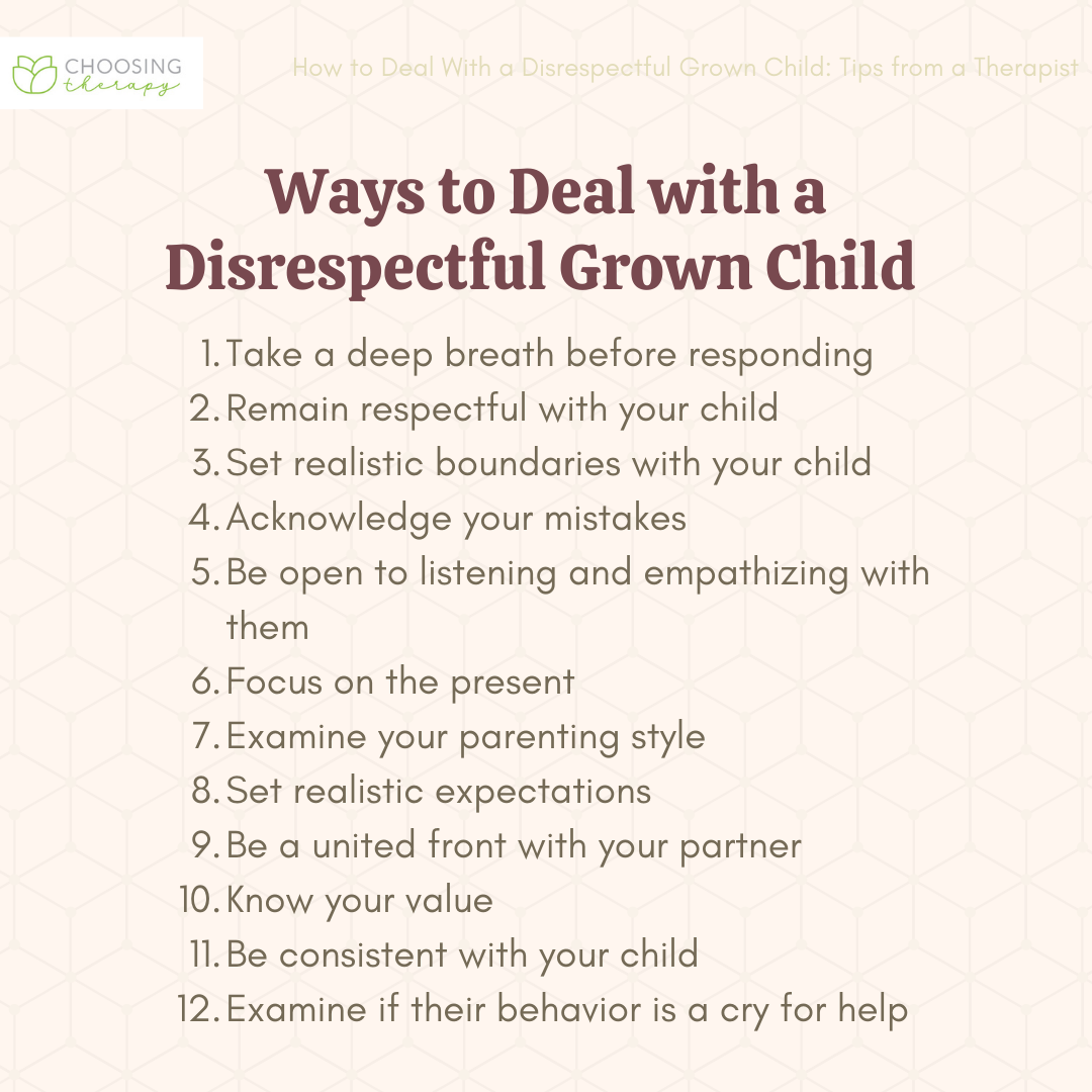 12 tips for dealing with disrespectful adult children