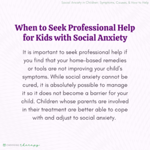 When to Seek Professional Help for Kids with Social Anxiety
