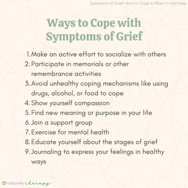Signs and Symptoms of Grief: What to Expect