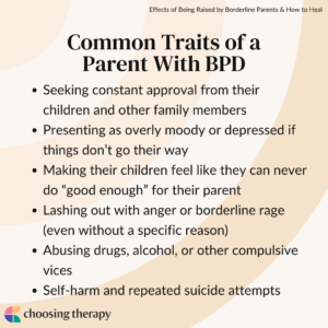 Common Traits of a Parent with BPD