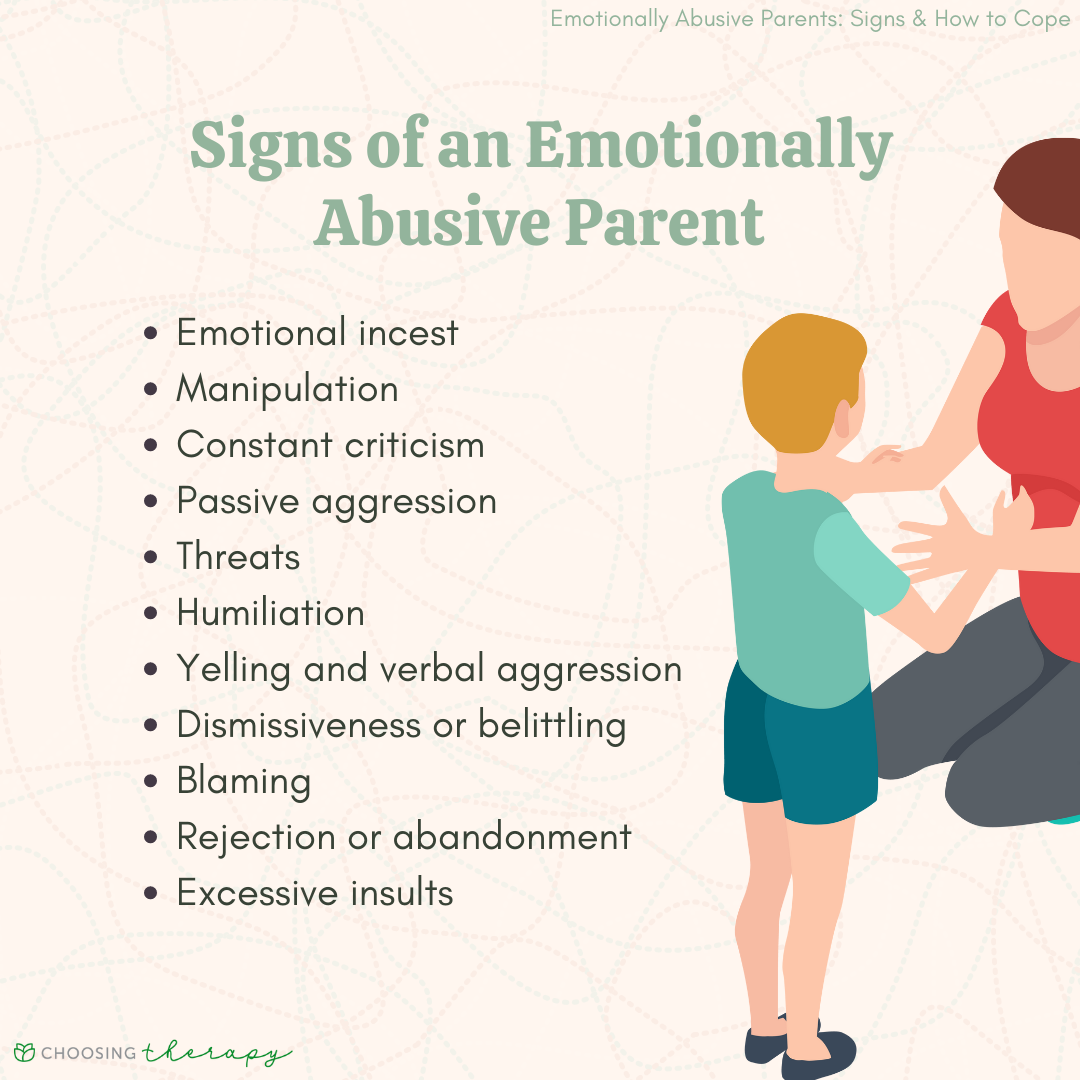 Signs of an Emotionally Abusive Parent