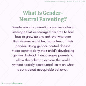 What Is Gender-Neutral Parenting?