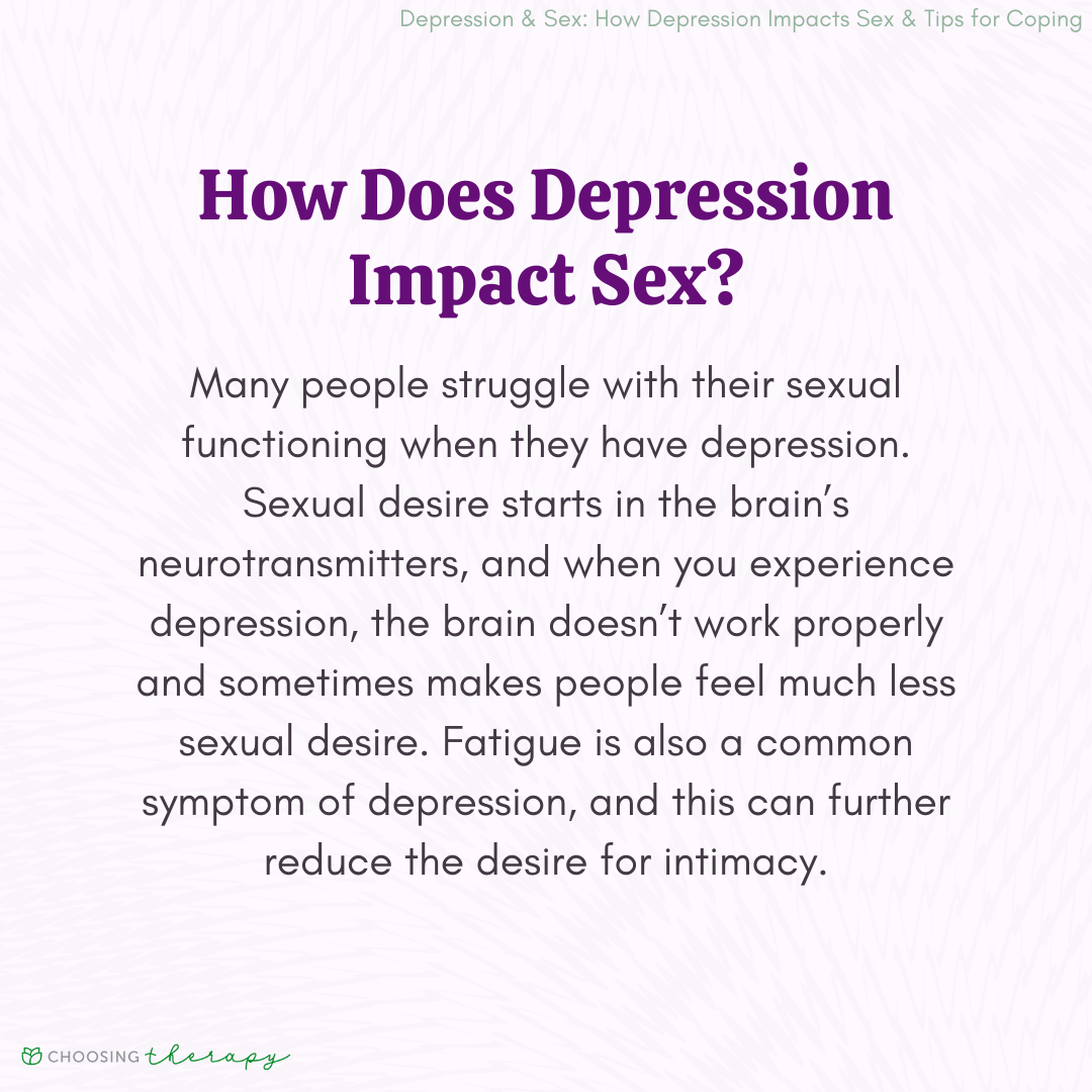 The Effects Of Depression On Sex Lives And Ways To Cope