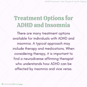 Treatment Options for ADHD & Insomnia