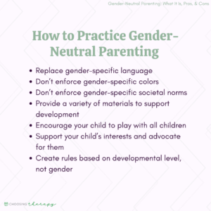 How to Practice Gender-Neutral Parenting