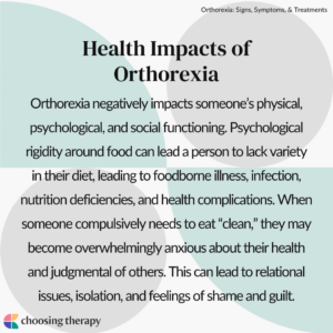 Health Impacts of Orthorexia