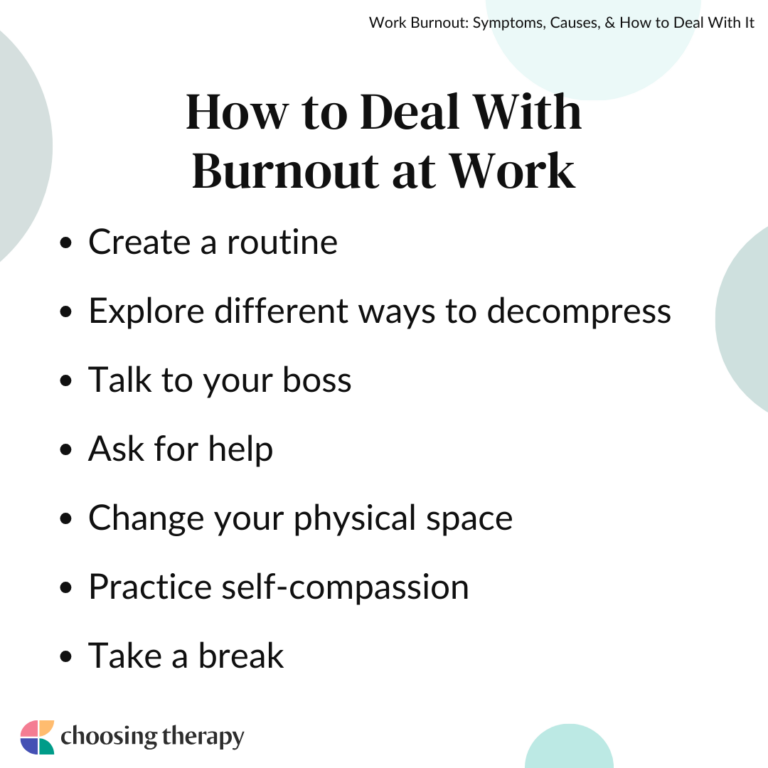 How to Deal With Burnout at Work