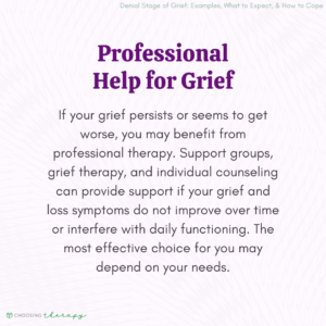 Professional Help for Grief