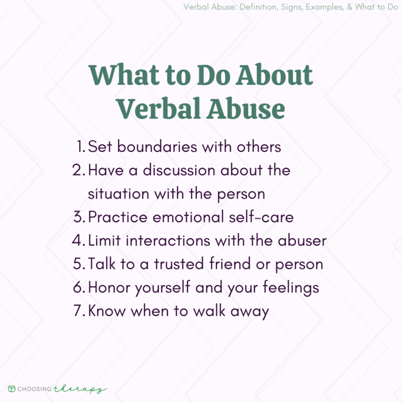 What Is Verbal Abuse? Important Signs What to Do