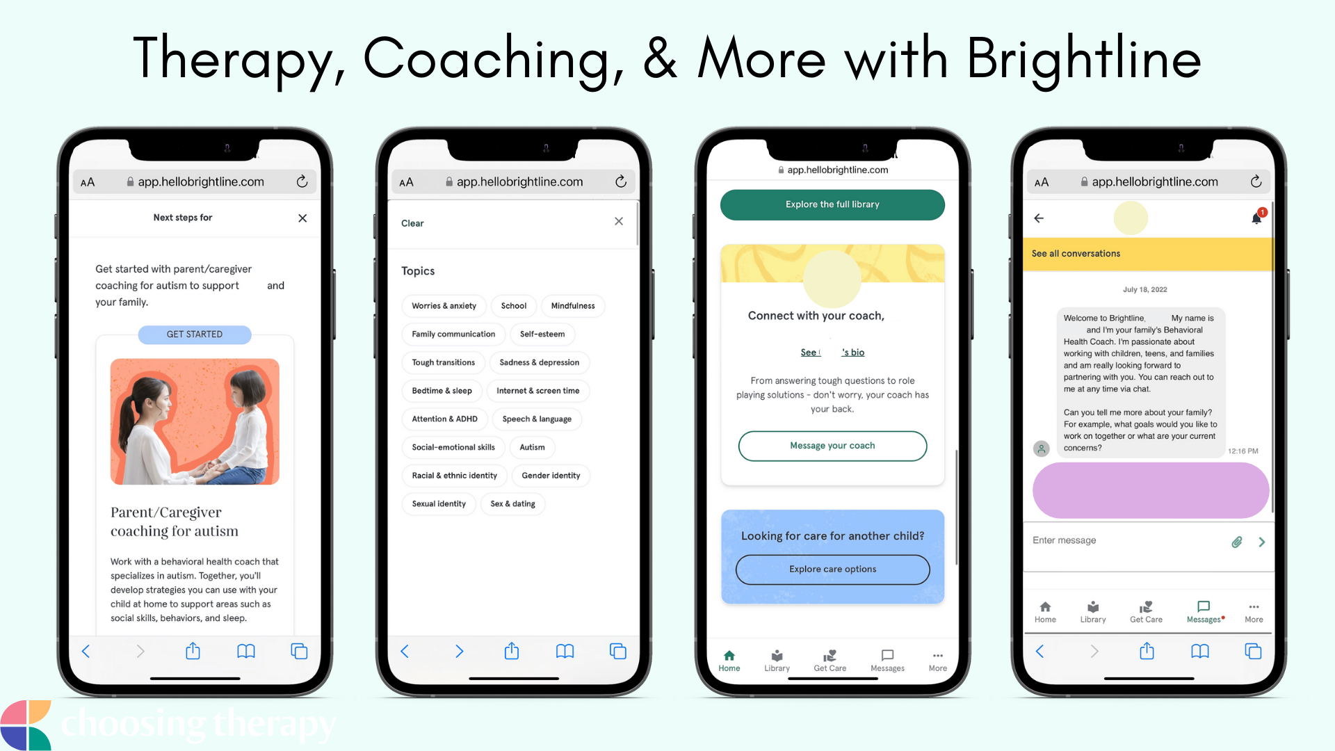 Image of Therapy, Coaching, and more with Brightline