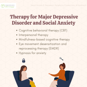Treatment for Major Depressive Disorder & Social Anxiety