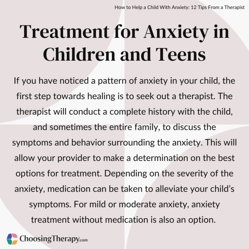 12 Tips for Helping a Child With Anxiety