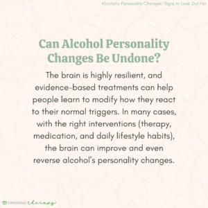 Can Alcohol Personality Changes Be Undone?
