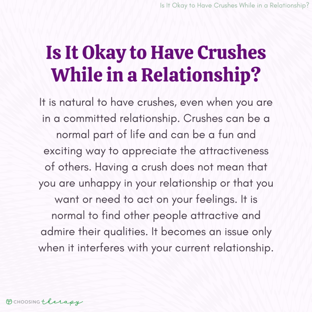 Having a Crush While in a Relationship 5 Examples of Crossing the Line