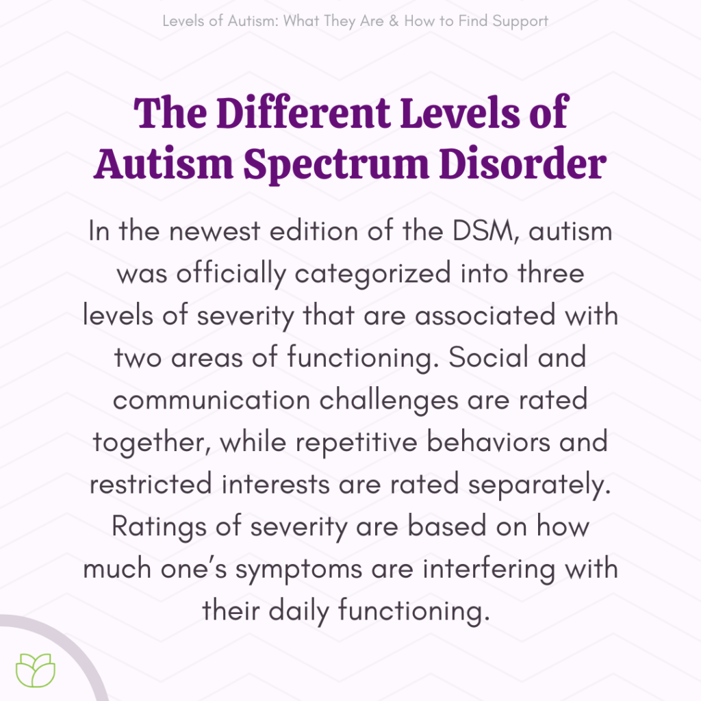 What Are the Different Levels of Autism?