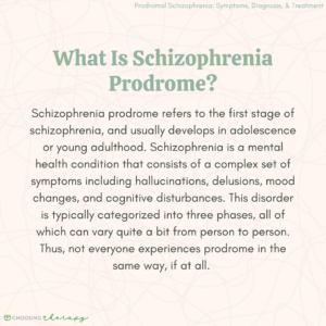 What Is Schizophrenia Prodrome?