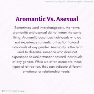 Aromantic Vs. Asexual