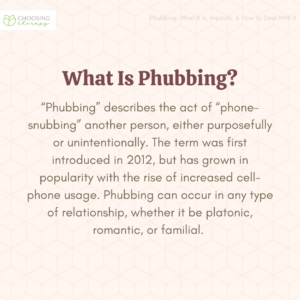 What Does Phubbing Mean?