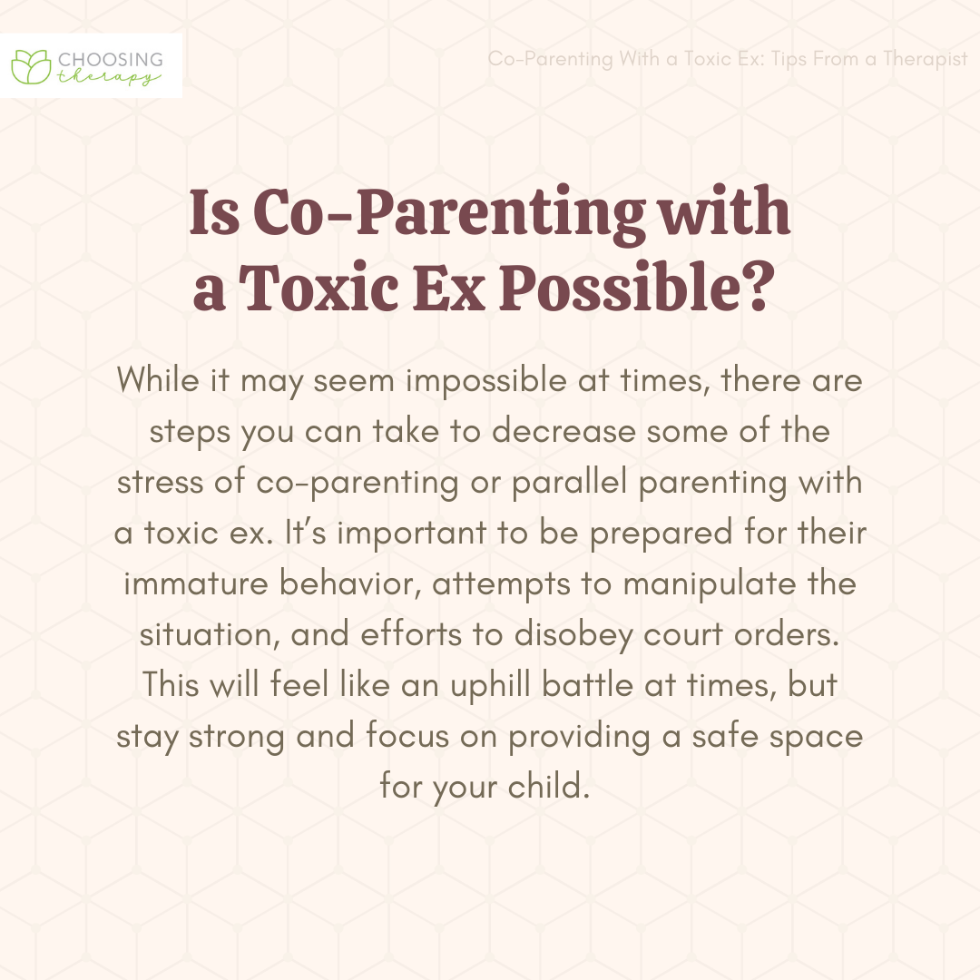How to CoParent With a Toxic Ex
