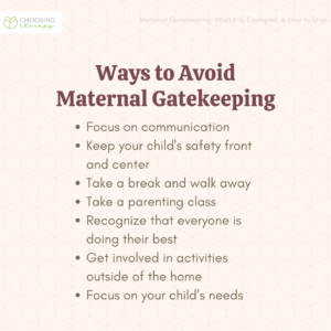 Ways to Avoid Maternal Gatekeeping