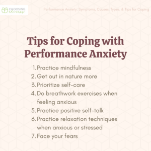 Tips for Coping With Performance Anxiety