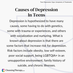 Causes of Depression In Teens