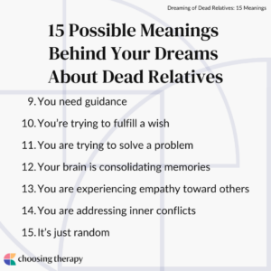15 Possible Meanings Behind Your Dreams About Dead Relatives