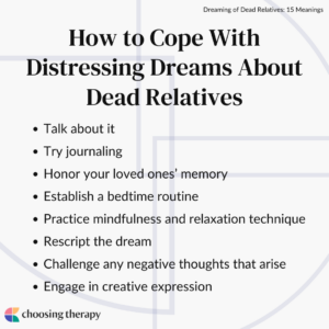 How to Cope With Distressing Dreams About Dead Relatives