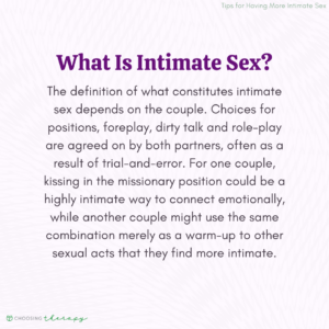What Is Intimate Sex?