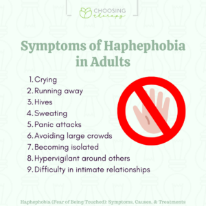 Symptoms of Haphephobia in Adults