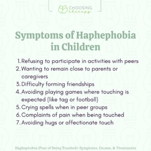 Symptoms of Haphephobia in Children
