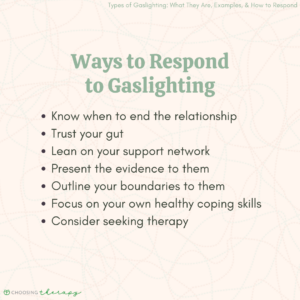 Ways to Respond to Gaslighting