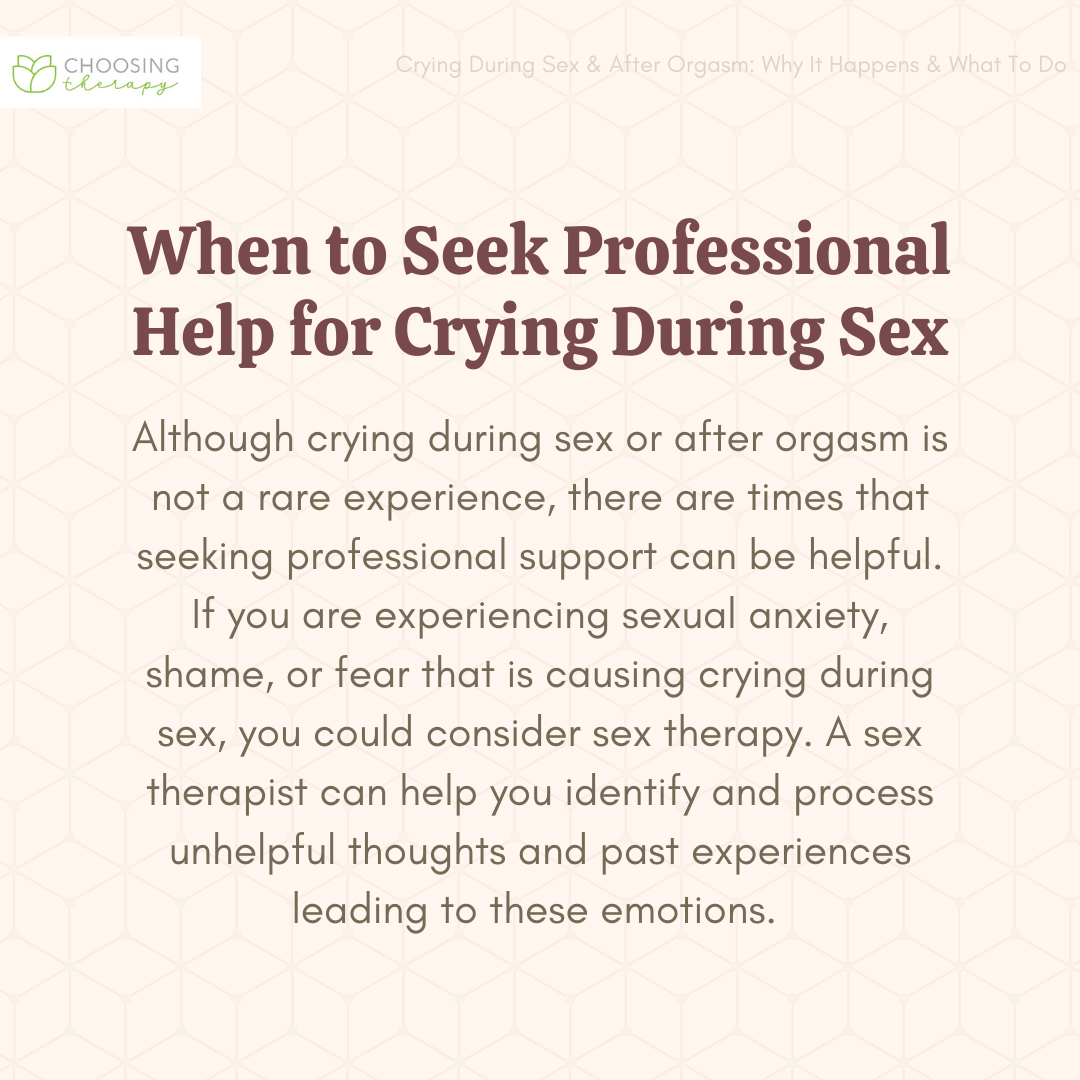 Crying During Sex Is It Normal and Why Does It Happen?