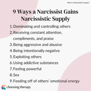 9 Ways a Narcissist Gains Narcissistic Supply