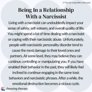 Being In a Relationship With a Narcissist