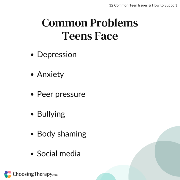 Common issues problems teenagers face