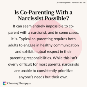 Is Co Parenting With a Narcissist Possible