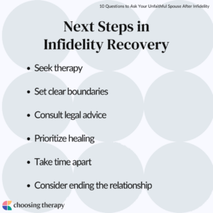 Next Steps in Infidelity Recovery