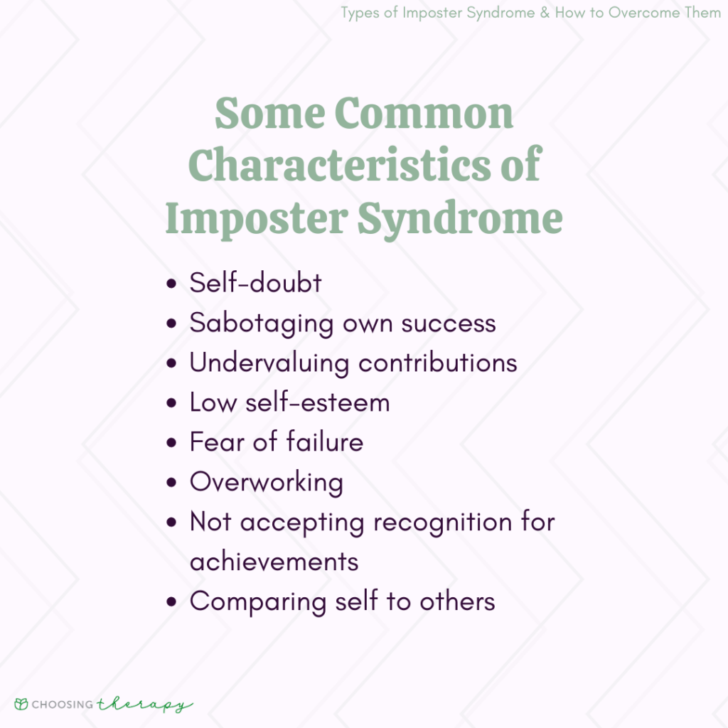 What Are The Imposter Syndrome Types What Are The Imposter Syndrome Types