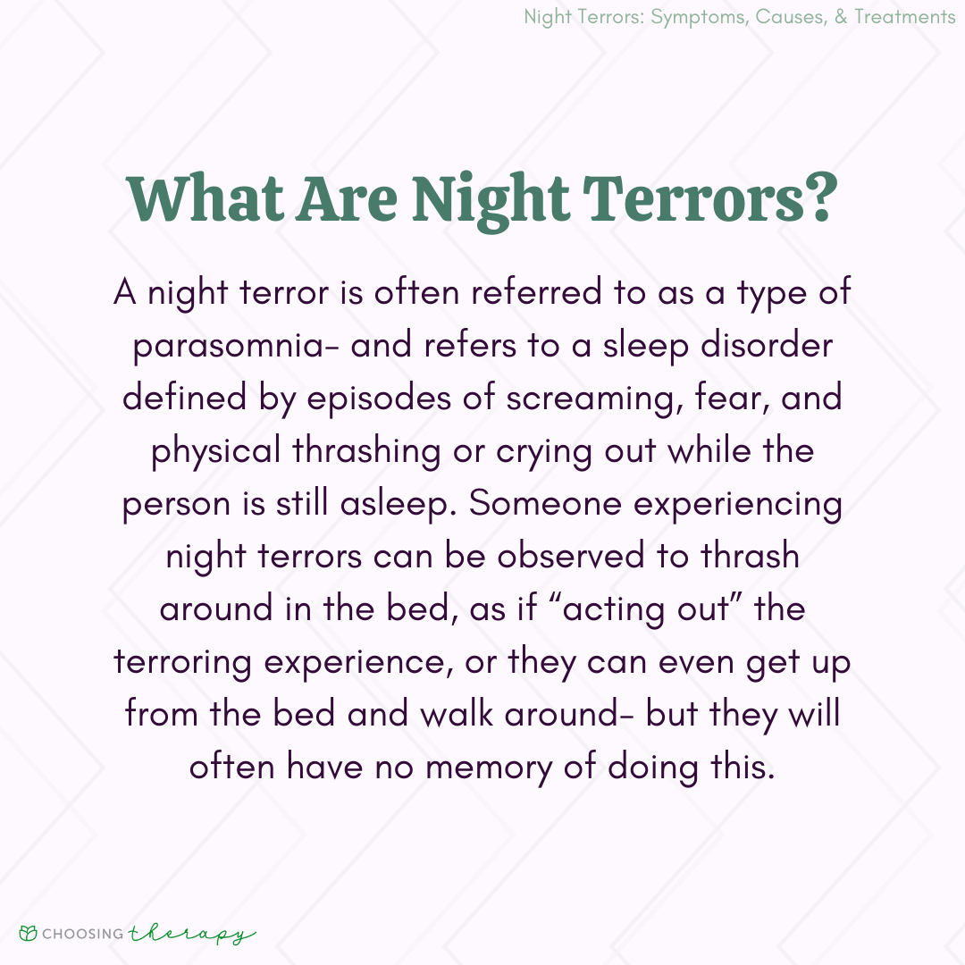 latest research on night terrors