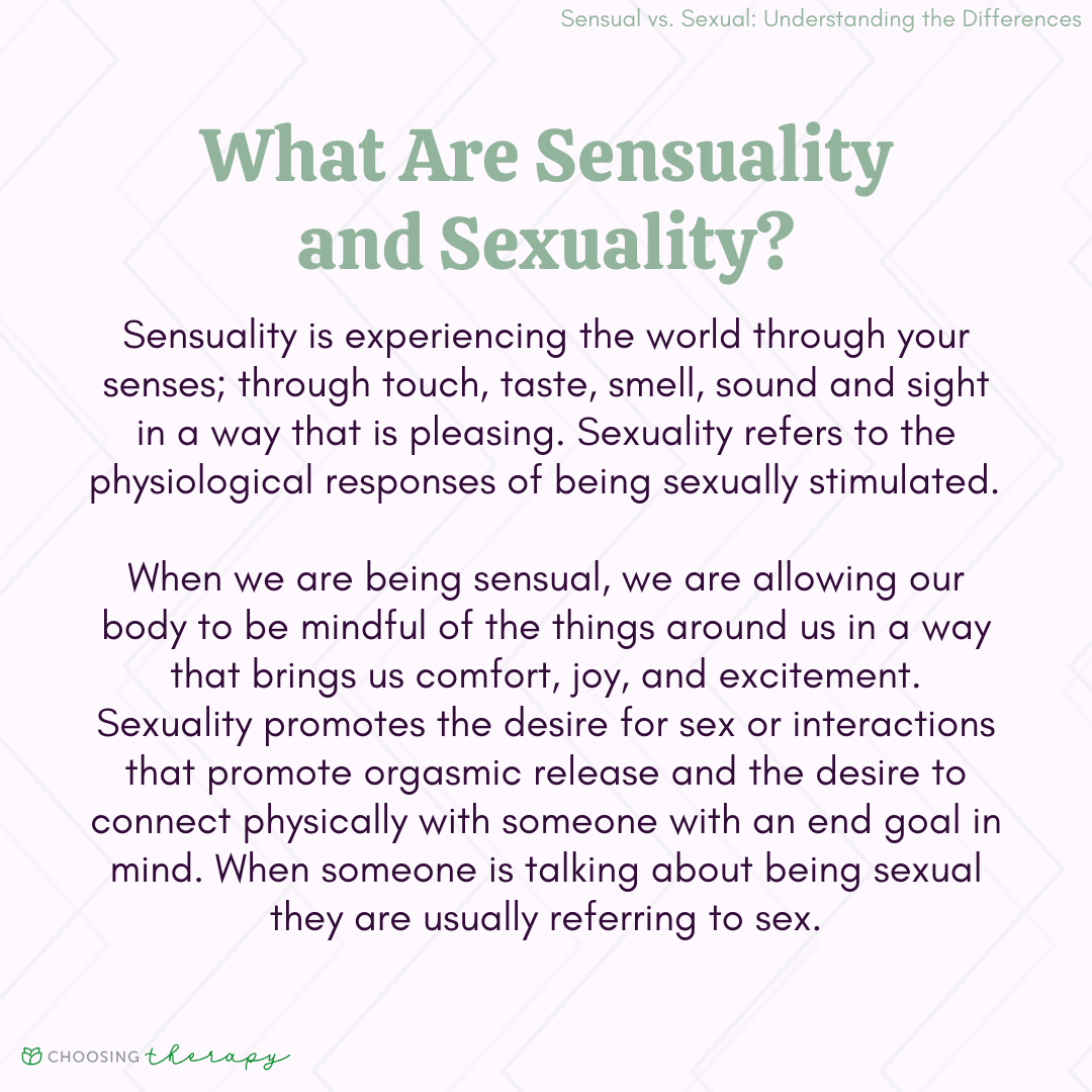 Sensual Vs. Sexual