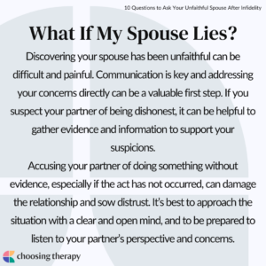 What If My Spouse Lies