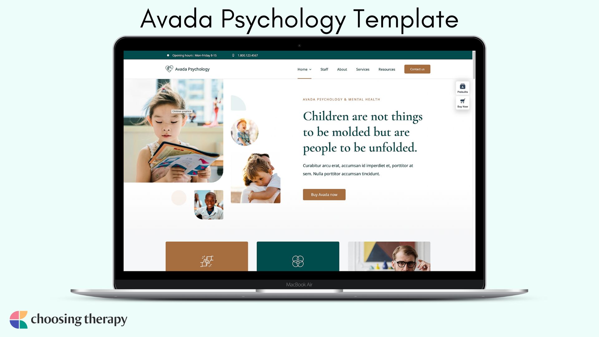 Wordpress review_ Image of Avada psychology template (1)