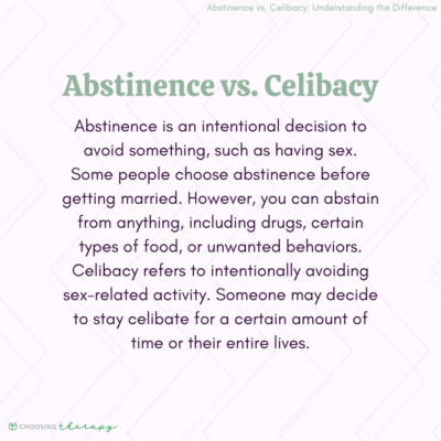 What Is the Difference Between Abstinence & Celibacy?