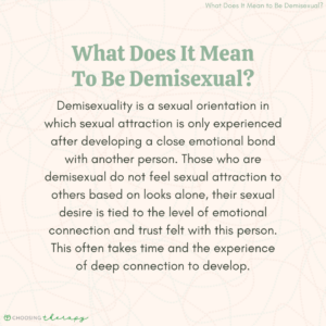 What Does It Mean to Be Demisexual?