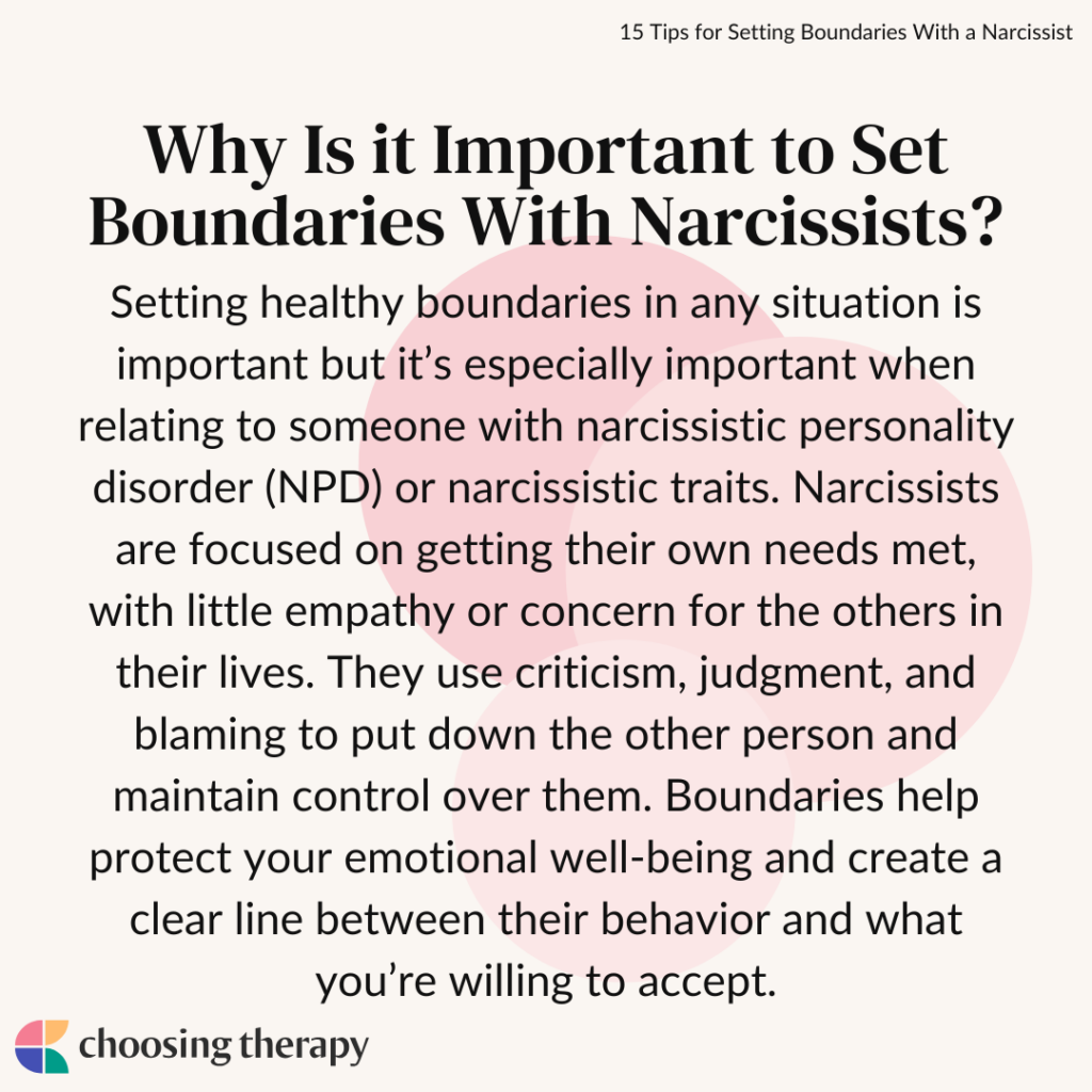 How to Set Boundaries With Narcissists
