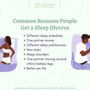 Common reasons people get a sleep divorce
