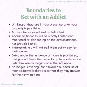 Boundaries to Set with an Addict