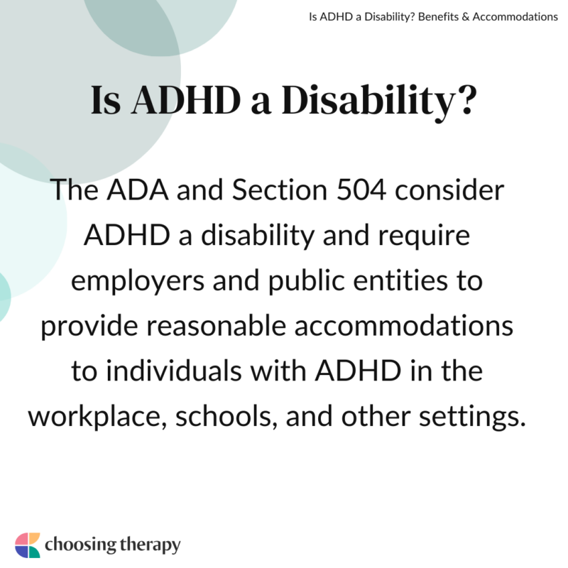 Is ADHD Considered a Disability?