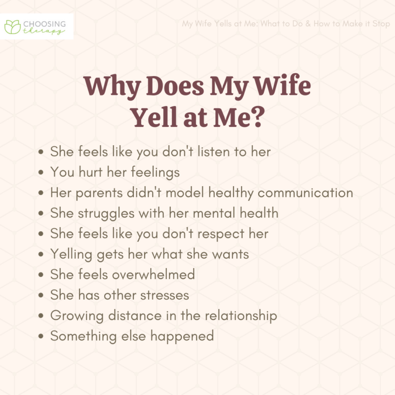 Why Does My Wife Yell at Me?